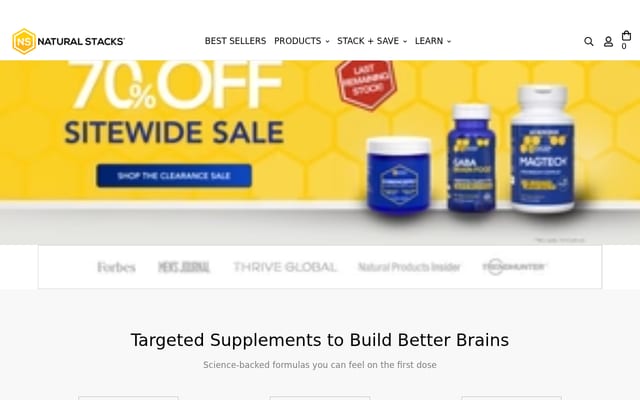 Screenshot of naturalstacks.com.au