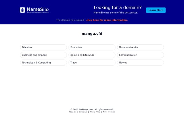 Screenshot of mangu.cfd