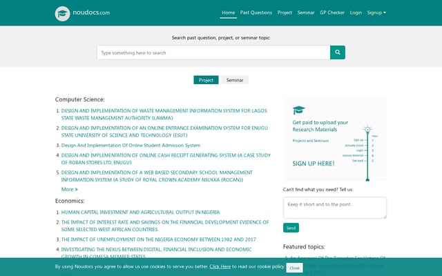 Screenshot of noudocs.com