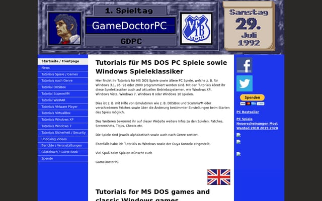 Screenshot of gamedoctorpc.de