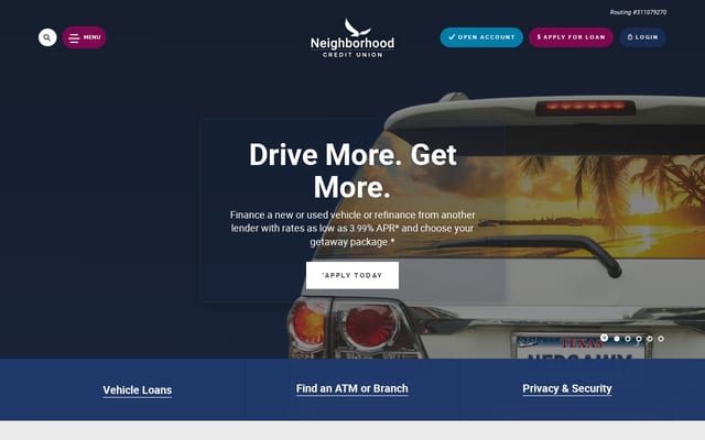 Screenshot of myncu.com