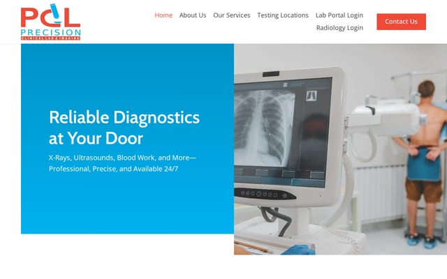 Screenshot of pclcare.com