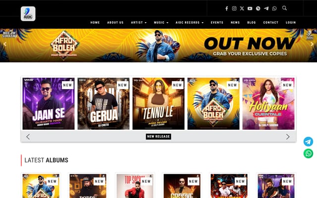 Screenshot of allindiandjsclub.in