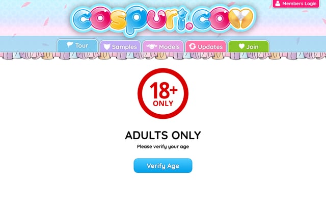 Screenshot of cospuri.com