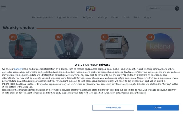 Screenshot of freepsdvn.com