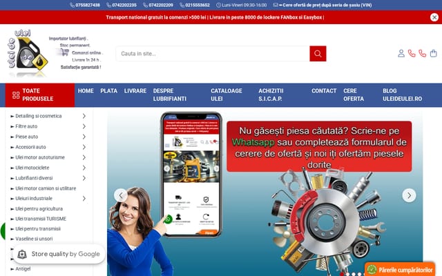 Screenshot of uleideulei.ro