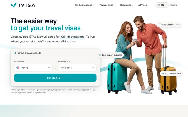 Screenshot of ivisa.com