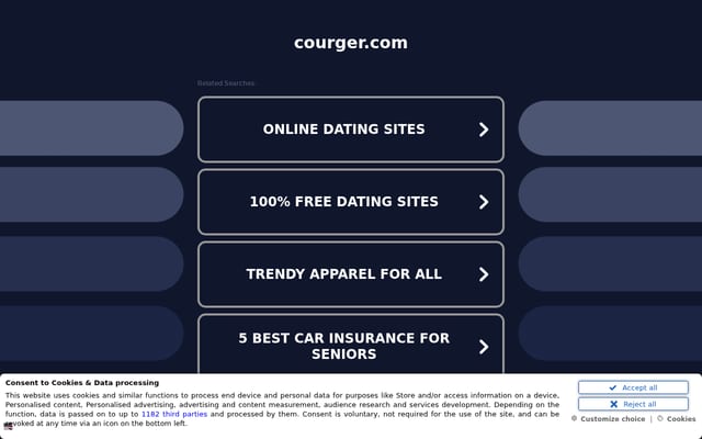 Screenshot of courger.com