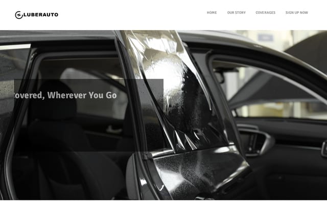 Screenshot of luberauto.com