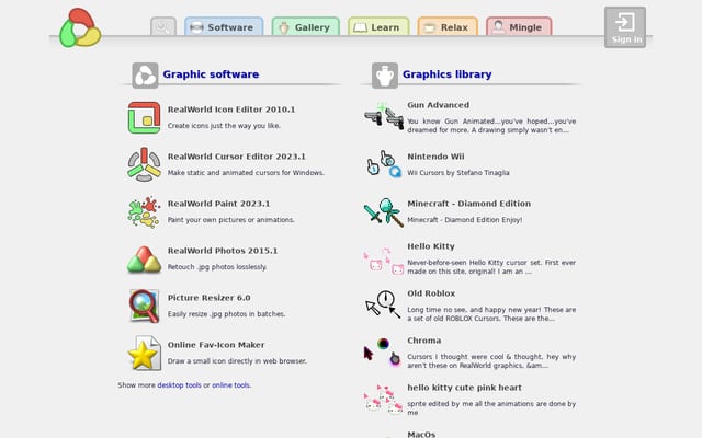 Screenshot of rw-designer.com
