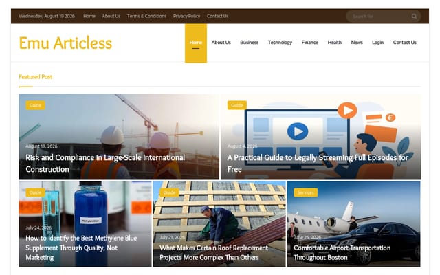 Screenshot of emuarticles.com