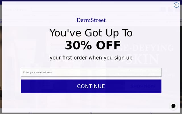 Screenshot of dermstreet.com