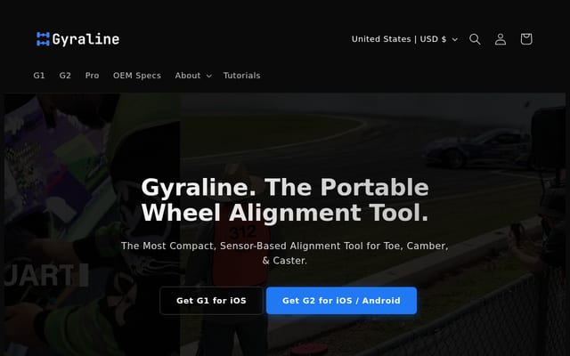 Screenshot of gyraline.com