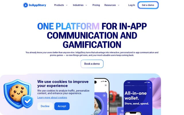 Screenshot of inappstory.com