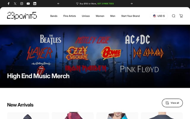 Screenshot of 23point5.com