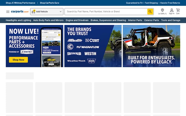 Screenshot of carparts.com