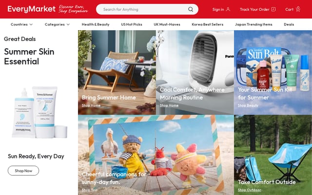 Screenshot of everymarket.com