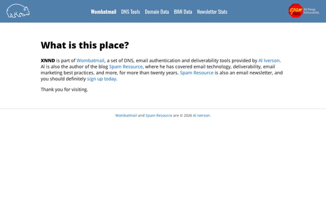 Screenshot of xnnd.com