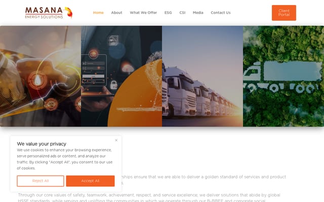 Screenshot of masana.biz