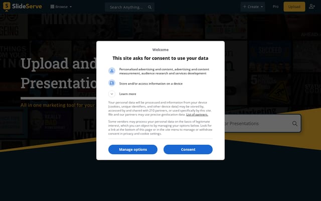 Screenshot of slideserve.com