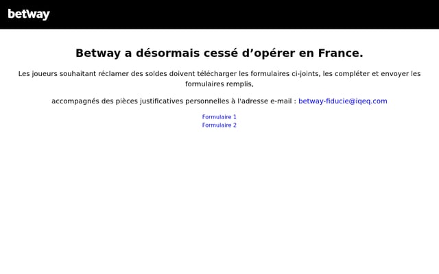 Screenshot of betway.com