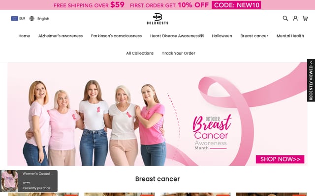Screenshot of boldnests.com