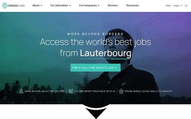 Screenshot of crossover.com