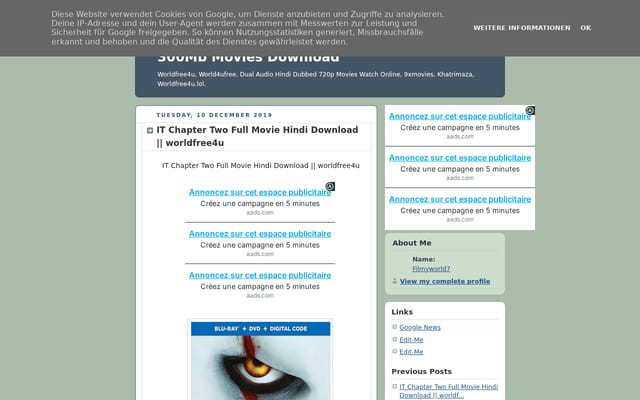 Screenshot of world4ufree-movies-download.blogspot.com