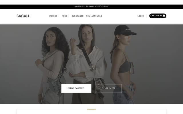Screenshot of bacalli.com