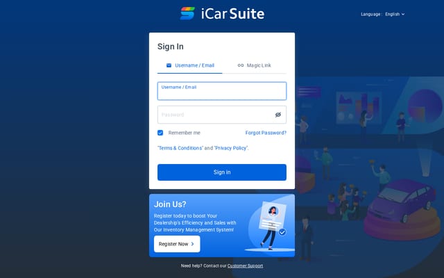 Screenshot of icarsuite.com