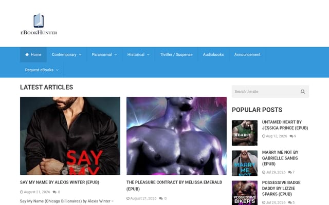 Screenshot of ebookhunter.net