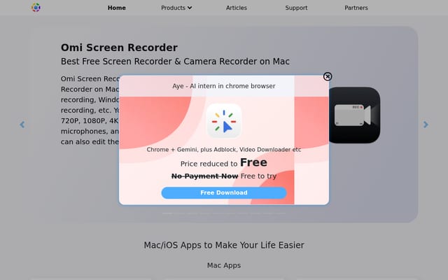 Screenshot of okaapps.com