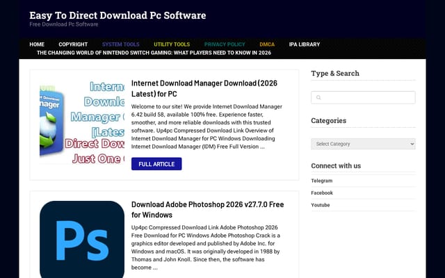 Screenshot of up4pc.com