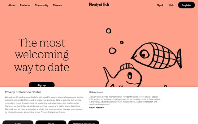 Screenshot of evow.com