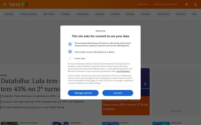 Screenshot of terra.com.br