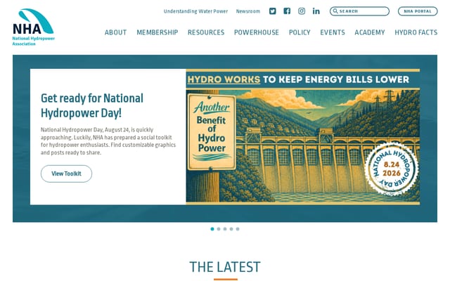 Screenshot of hydro.org