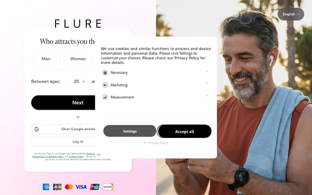 Screenshot of flure.com