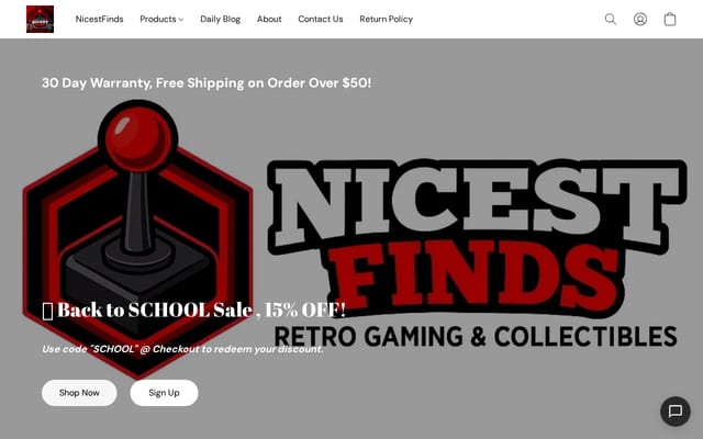 Screenshot of nicestfinds.com