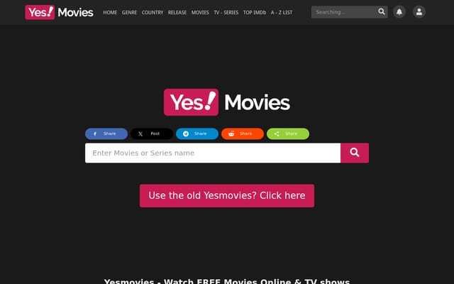 Screenshot of yesmovies.vc