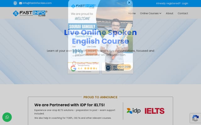 Screenshot of fastinfoclass.com
