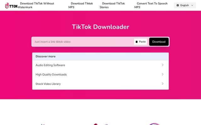 Screenshot of ttok.io