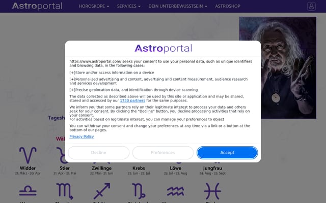 Screenshot of astroportal.com