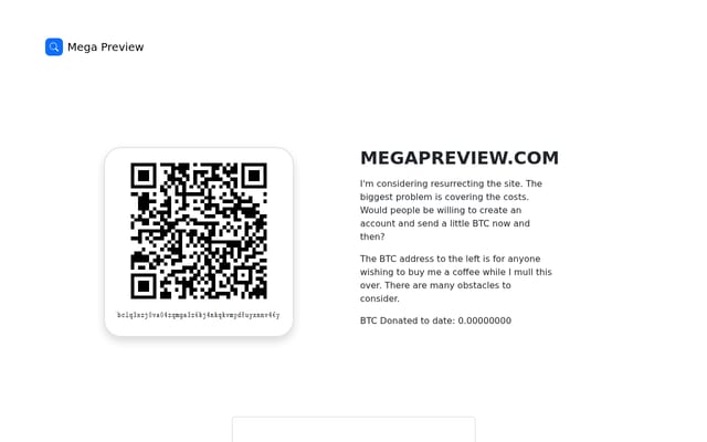 Screenshot of megapreview.com