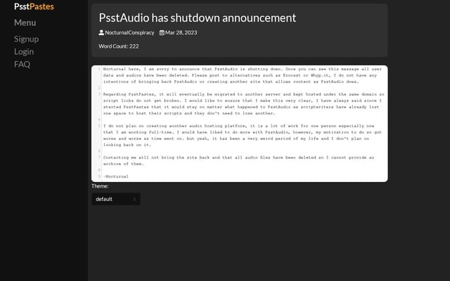 Screenshot of psstaudio.com