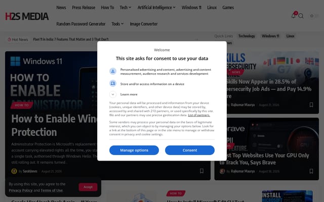 Screenshot of how2shout.com