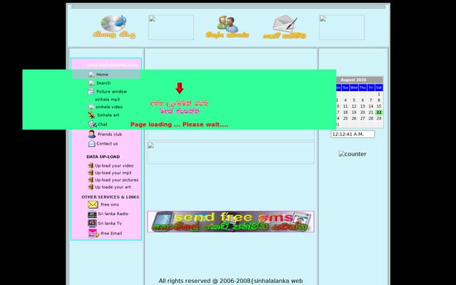 Screenshot of sinhalalanka.com