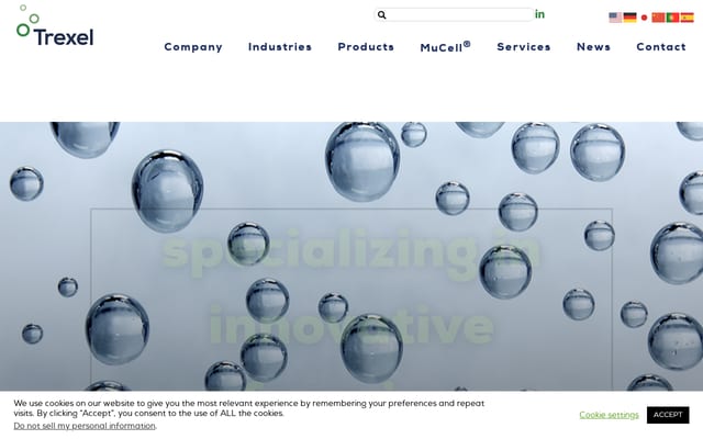 Screenshot of trexel.com