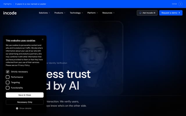 Screenshot of incodesmile.com