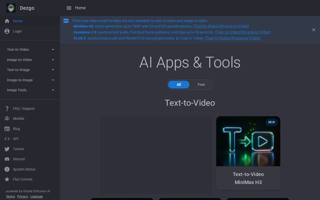 Screenshot of dezgo.com