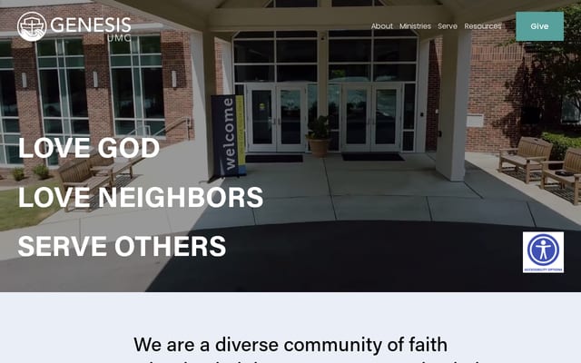 Screenshot of genesis-umc.org